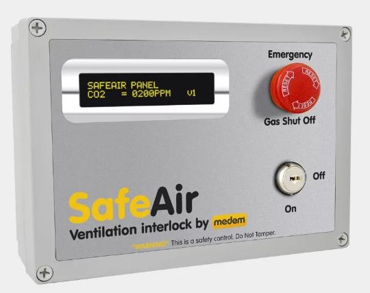 Medem SafeAir GP gas proving c/w sender